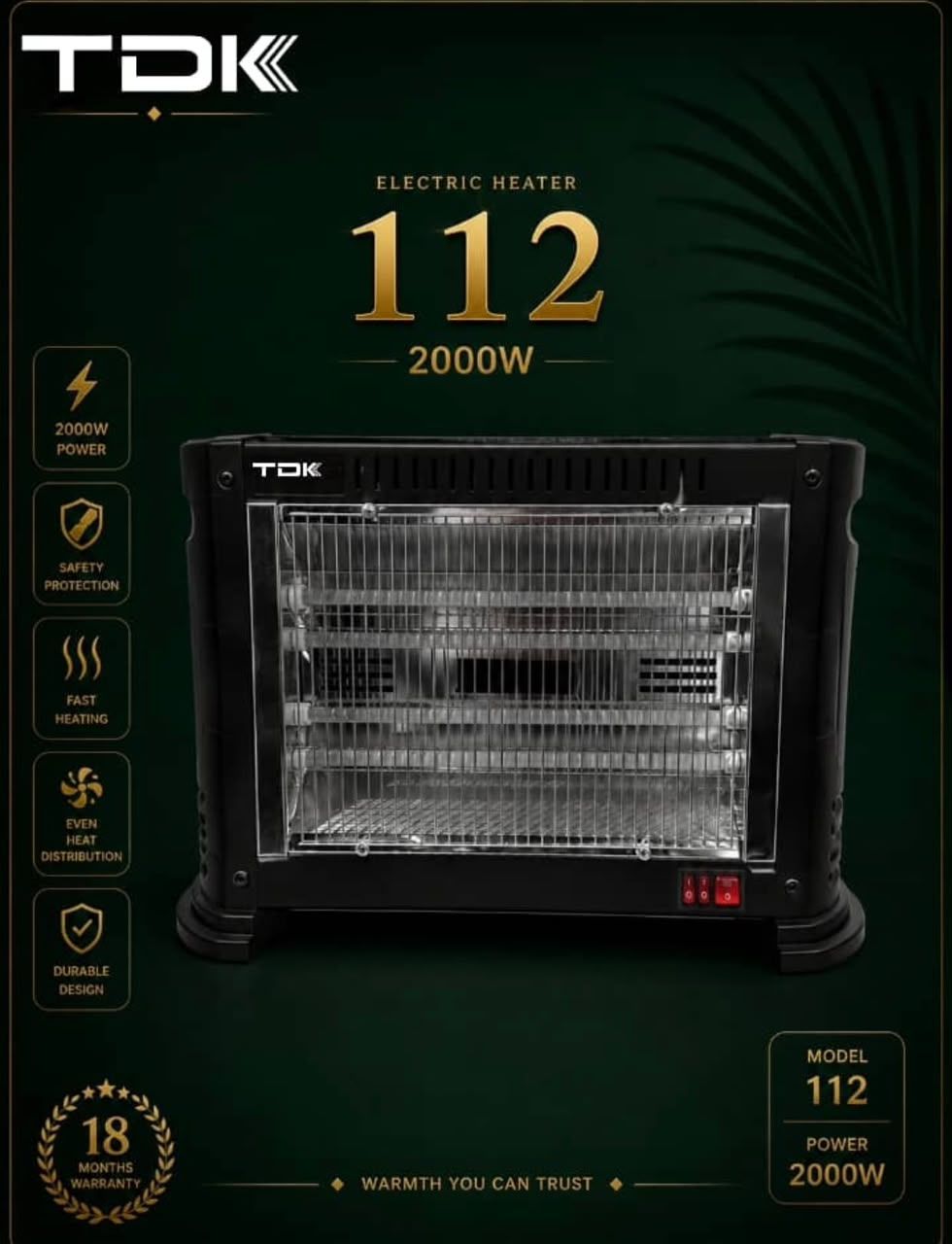 هیتر برقی 2000وات TDK مدل 112